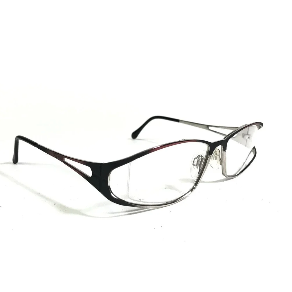Cazal Eyeglasses Frames MOD.433 COL.152 Black Red Semi Rim Polygon 52-16-130